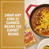 McCormick ad suggesting to swap any kind of canned beans for kidney beans in a chili recipe.