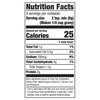 This is a nutrition facts label showing that a serving of gravy mix contains 25 calories, 1g of fat, and 280mg of sodium.