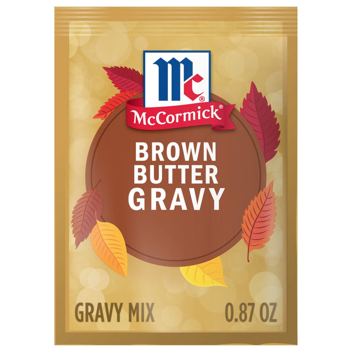 McCormick Brown Butter Gravy Mix packet.