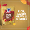 McCormick Brown Butter Gravy packet promises rich, savory gravy in minutes.
