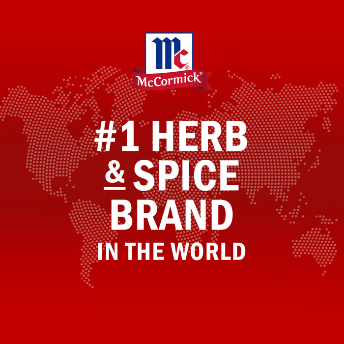 McCormick is the #1 herb and spice brand in the world as shown in this promotional image.