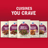 McCormicks seasoning mixes for Korean BBQ Teriyaki Chicken Beef &amp; Broccoli Butter Chicken and Lipino Style Adobo Chicken are displayed under the text Cuisines You Crave.
