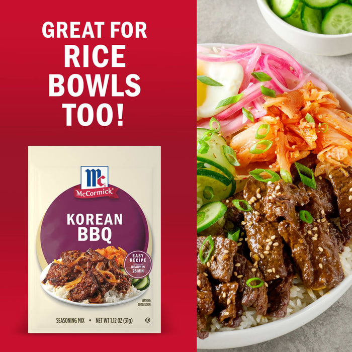 McCormick® Korean BBQ Seasoning Mix, 1.12 oz (6-Pack)