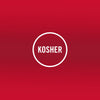 Kosher certification logo indicating adherence to Jewish dietary laws.