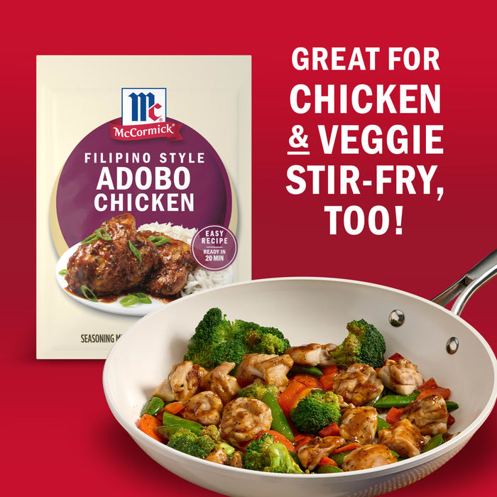 McCormick® Filipino Style Adobo Chicken Seasoning Mix, 1.25 oz (6-Pack)
