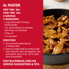 A close-up shot of McCormick Al Pastor seasoned pork in a skillet showcasing a quick and easy recipe.