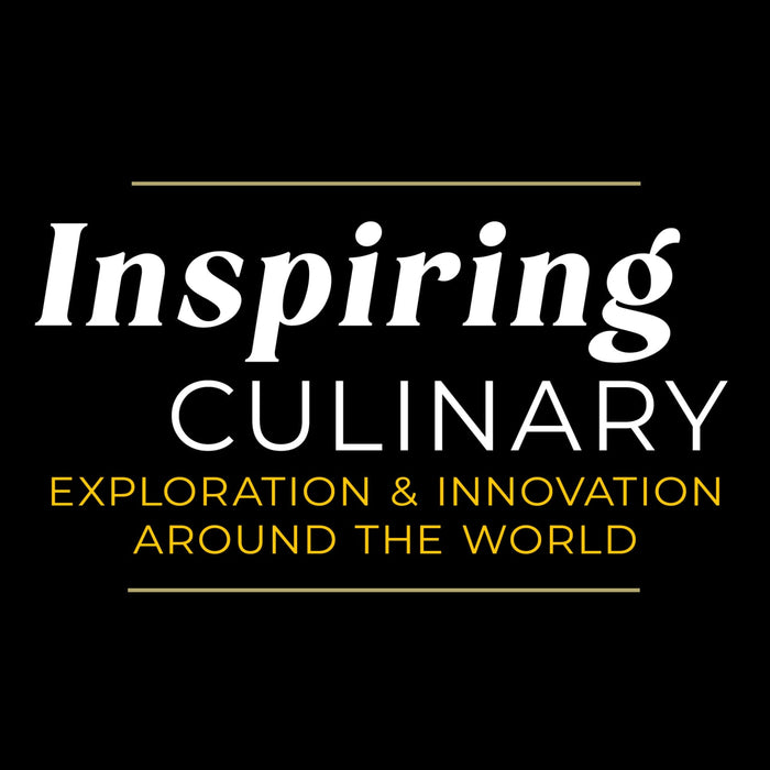 A logo for Inspiring Culinary Exploration &amp; Innovation Around The World.