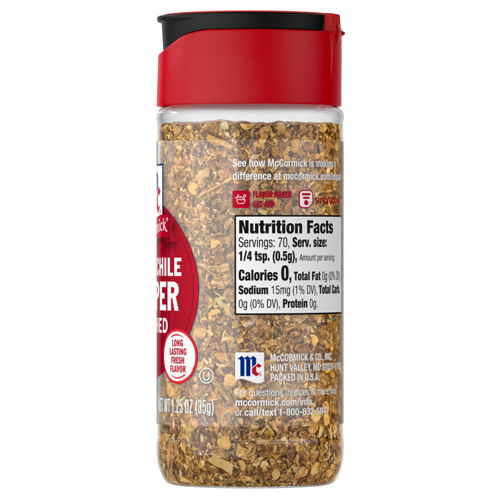 McCormick® Crushed Hatch Chile Pepper, 1.250 oz