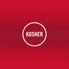The Kosher certification logo indicates that the product meets Jewish dietary laws.