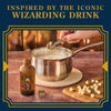 A bottle of McCormick Butterbeer Flavor is shown next to a saucepan where someone is adding more flavoring, suggesting a recipe inspired by the wizarding drink.