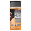 A bottle of McCormick Grill Mates Montreal Steak Seasoning with its nutrition facts and ingredients label visible.