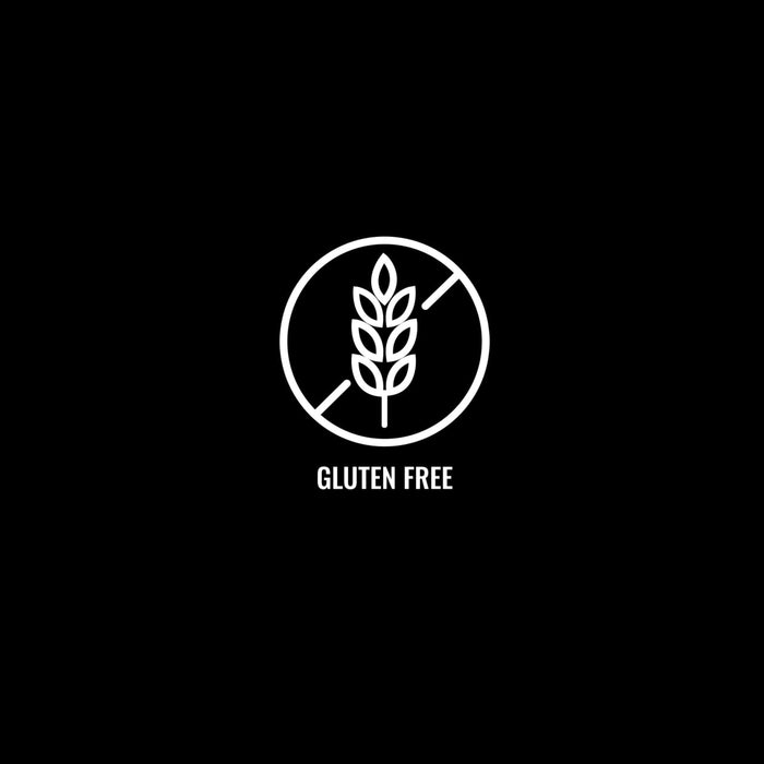 A white Gluten Free icon, showing a stalk of wheat crossed out in a circle, indicates a dietary feature of Mccormick Grill Mates Bourbon &amp; Oak Seasoning Ground 3.37 Oz.
