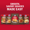 A variety of McCormick gravy mixes are displayed with the text Smooth, Savory Gravies Made Easy.