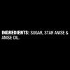 A black background displays the ingredients for Mccormick Slytherin Finishing Sugar Harry Potter 3.37 Oz, which are sugar, star anise, and anise oil.
