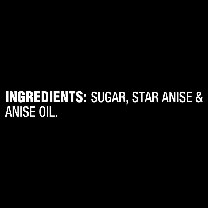 A black background displays the ingredients for Mccormick Slytherin Finishing Sugar Harry Potter 3.37 Oz, which are sugar, star anise, and anise oil.