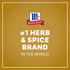 A promotional graphic for Mccormick Salted Caramel Cheesecake Seasoning Mix 1.62 Oz featuring the McCormick logo and text identifying it as the number one herb and spice brand in the world.