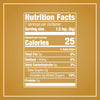 A nutrition facts infographic for Mccormick Salted Caramel Cheesecake Seasoning Mix, 1.62 Oz showing 25 calories and 5 grams of added sugars per serving.