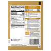 The back of a package of Mccormick, 1.62 Oz Salted Caramel Cheesecake Seasoning Mix displays the nutrition facts, ingredients, and step-by-step preparation directions.