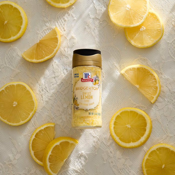 McCormick Lemon &amp; Herb Seasoning is displayed amidst fresh lemon slices.