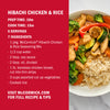McCormick Hibachi Chicken and Rice recipe with a bowl of the finished dish.