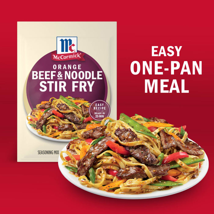 McCormick presents an easy one-pan meal of beef and noodle stir fry.