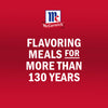 McCormick logo and text stating Flavoring meals for more than 130 years.