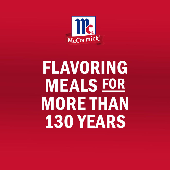 McCormick logo and text stating Flavoring meals for more than 130 years.