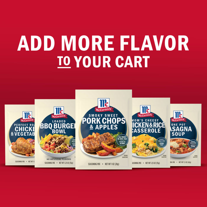 McCormick presents a variety of flavor mixes to enhance your cart.