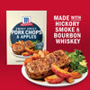 McCormick Smoked Sweet Pork Chops &amp; Apples seasoning mix is made with hickory smoke and bourbon whiskey.