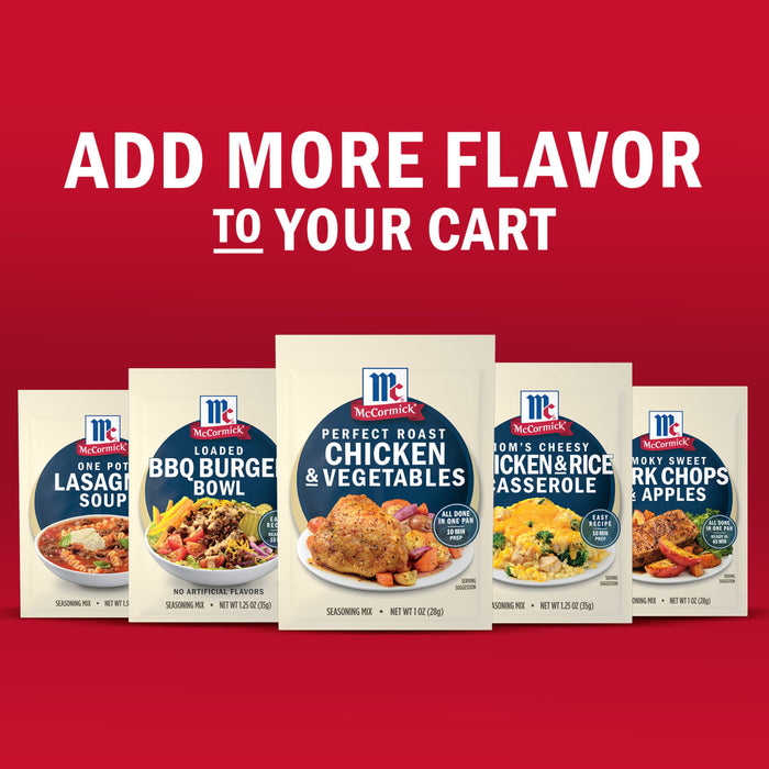 McCormick offers a variety of seasoning mixes to add more flavor to your cart.