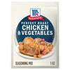 McCormick Perfect Roast Chicken &amp; Vegetables seasoning mix packet.