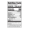 An infographic of the nutrition facts label for Mccormick Spicy Vodka Sauce Seasoning Mix, 1.0 Oz, indicating that one serving of 1 tablespoon of mix contains 25 calories, 370mg of sodium, and 4g of total carbohydrates.