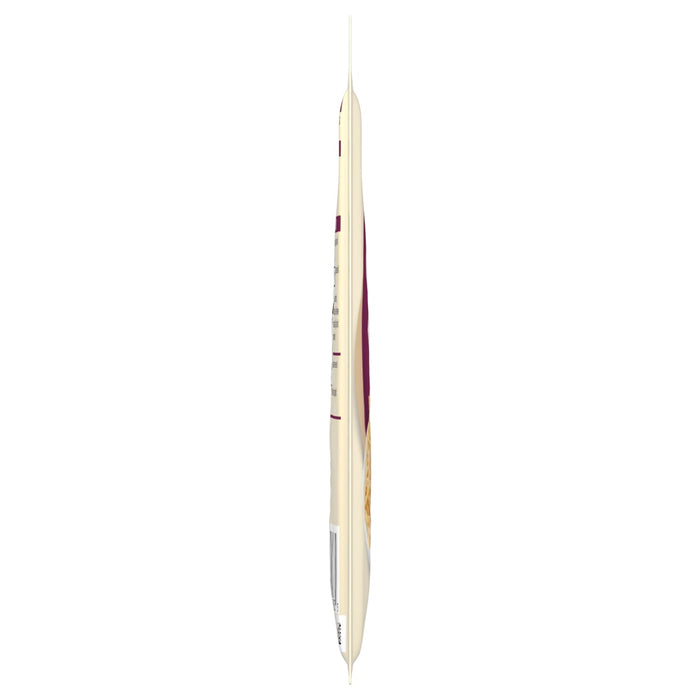 A side profile view of a Mccormick, 1.12 Oz packet, showing its thinness and sealed edges against a white background.