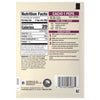 Nutritional information and cooking instructions are displayed on the back of a Mccormick, 1.12 Oz Cacio e Pepe Seasoning Mix packet.