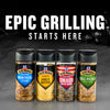 Four bottles of McCormick Grill Mates seasonings are displayed under the headline Epic Grilling Starts Here.