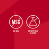 An illustration highlights that the Mccormick Garlic And Olive Oil Seasoning Blend, 5.25 Oz contains no MSG and no artificial flavors.