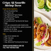 A recipe card for Crispy Aji Amarillo Shrimp Tacos featuring McCormick's spices and Aji Amarillo Hot Sauce.