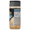 A bottle of McCormick California Style Onion &amp; Herb seasoning with a view of the nutrition facts label.