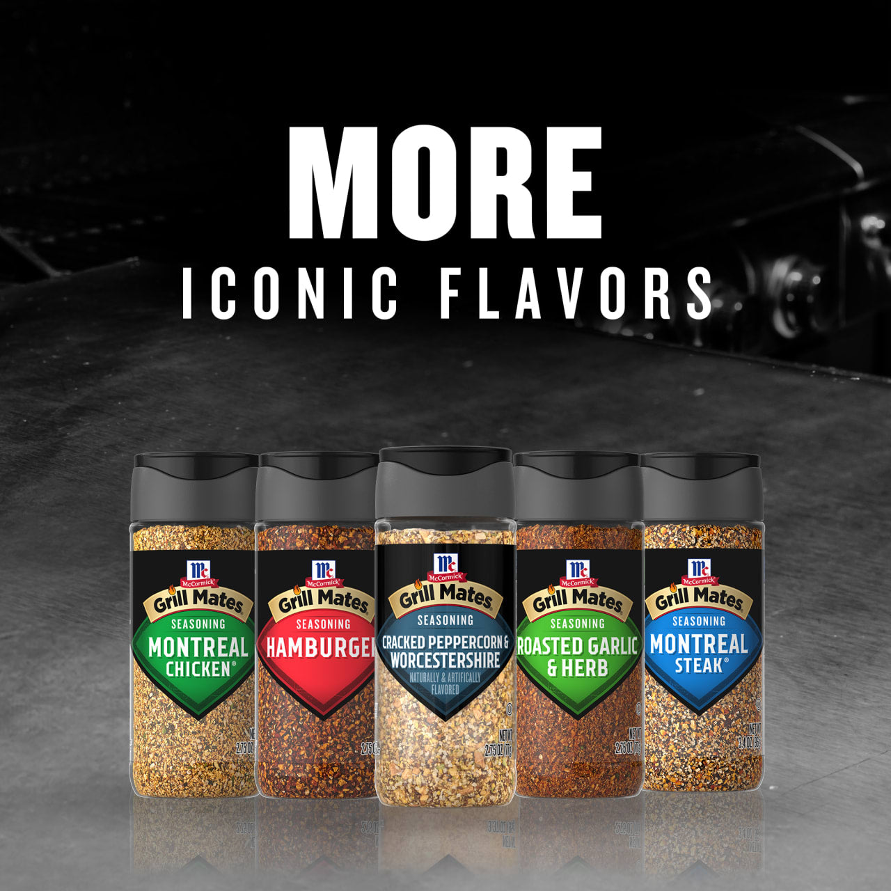 McCormick® GRILL MATES® Cracked Peppercorn & Worcestershire Seasoning,