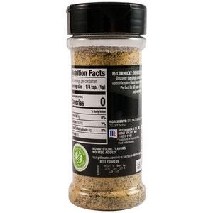 A bottle of McCormick The House of Flavor spice blend is shown.