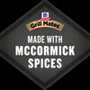 A graphic for the Grill Mates Signature Blend Seasoning, 6.53 Oz Bottle, featuring the McCormick and Grill Mates logos above the text Made with McCormick Spices to emphasize brand quality.