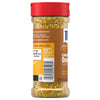 A clear bottle of Mccormick, 4.66 Oz, Caramelized Onion seasoning is shown with its signature red cap and a brown label featuring an image of cheesy bread.