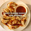 Create an easy flavor boost for sauces, like the one seen here on a plate of dumplings, by using Mccormick Chili Garlic Seasoning, 5.22 Oz.