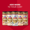 A promotional image displays a lineup of five McCormick Finishing Sugars, including Salted Caramel, Vanilla Cake, Cinnamon Roll, Chocolate Hazelnut, and the featured Mccormick Blueberry And Lemon Finishing Sugar, 3.43 Oz, with text above that reads, Add more to your cart.