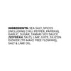 The ingredients list for Mccormick Peruvian Style Seasoning, 5.48 Oz, details components such as sea salt, spices, garlic, sugar, and lime juice.