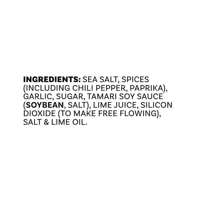 The ingredients list for Mccormick Peruvian Style Seasoning, 5.48 Oz, details components such as sea salt, spices, garlic, sugar, and lime juice.