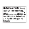 The nutrition facts label for Mccormick Ranch Finishing Salt, 4.03 Oz, lists 0 calories and 310mg of sodium per 1/4 tsp serving.