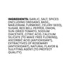 The ingredients list for Mccormick Greek Style Seasoning, 3.88 Oz, includes garlic, salt, and spices like oregano and basil.