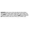 The image shows the ingredient list, which includes spices, sugar, and hydrolyzed wheat and soy protein.