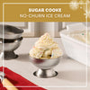 A festive bowl of sugar cookie no-churn ice cream is beautifully topped with a swirl of whipped cream and a dusting of Mccormick Sugar Cookie Finishing Sugar 3.39 Oz.